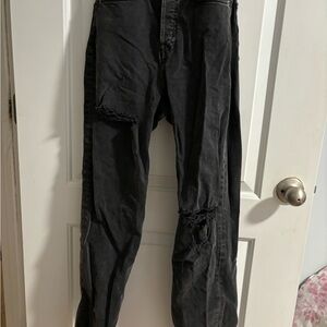 H & M Black Ripped Jeans